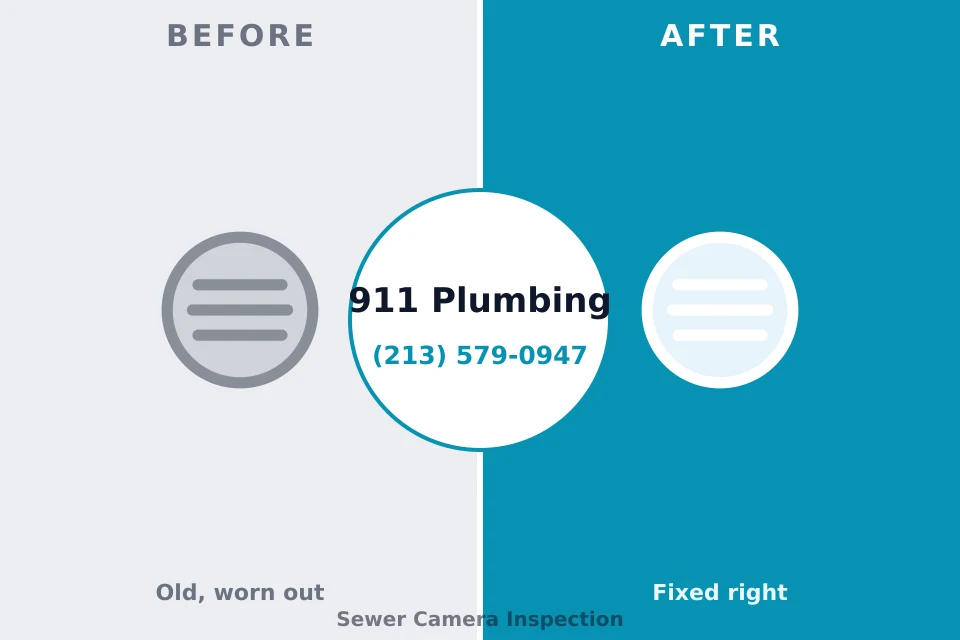 Before and after: plumbing repair Calcutta, OH